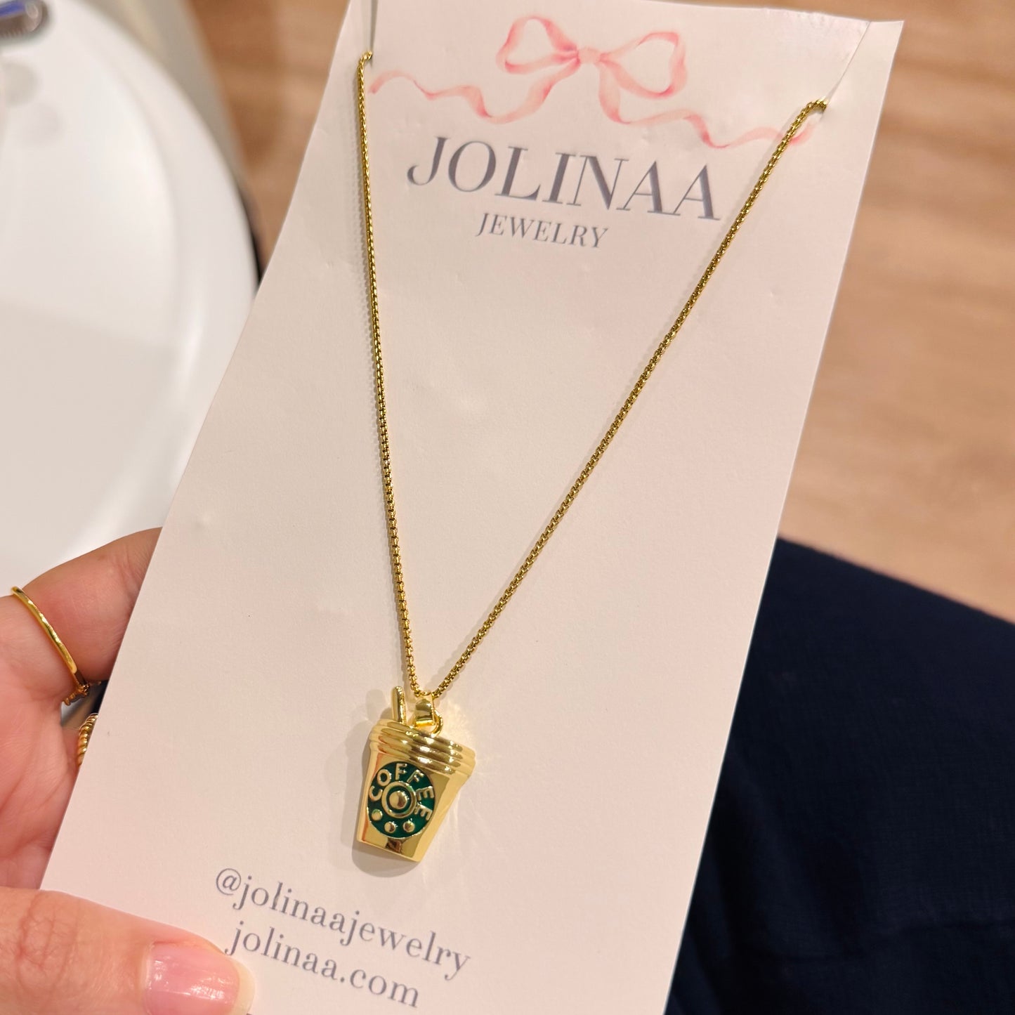 Morning Coffee Necklace