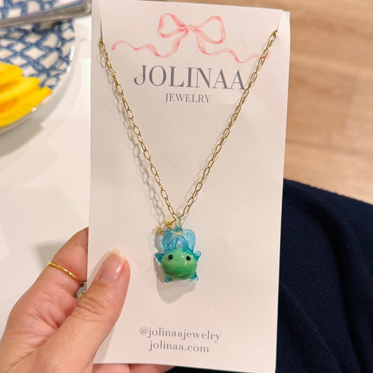 Blue Crab Necklace