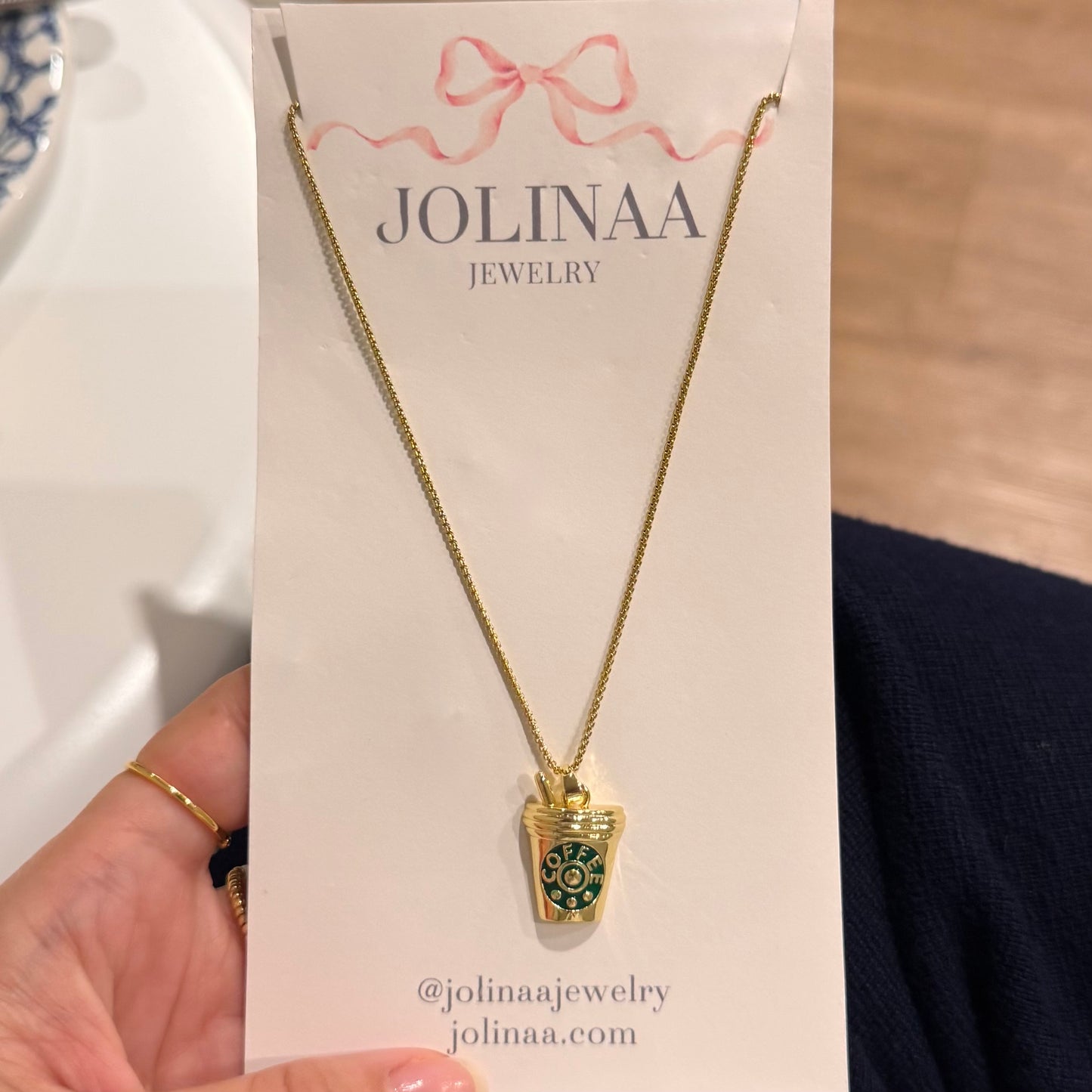 Morning Coffee Necklace