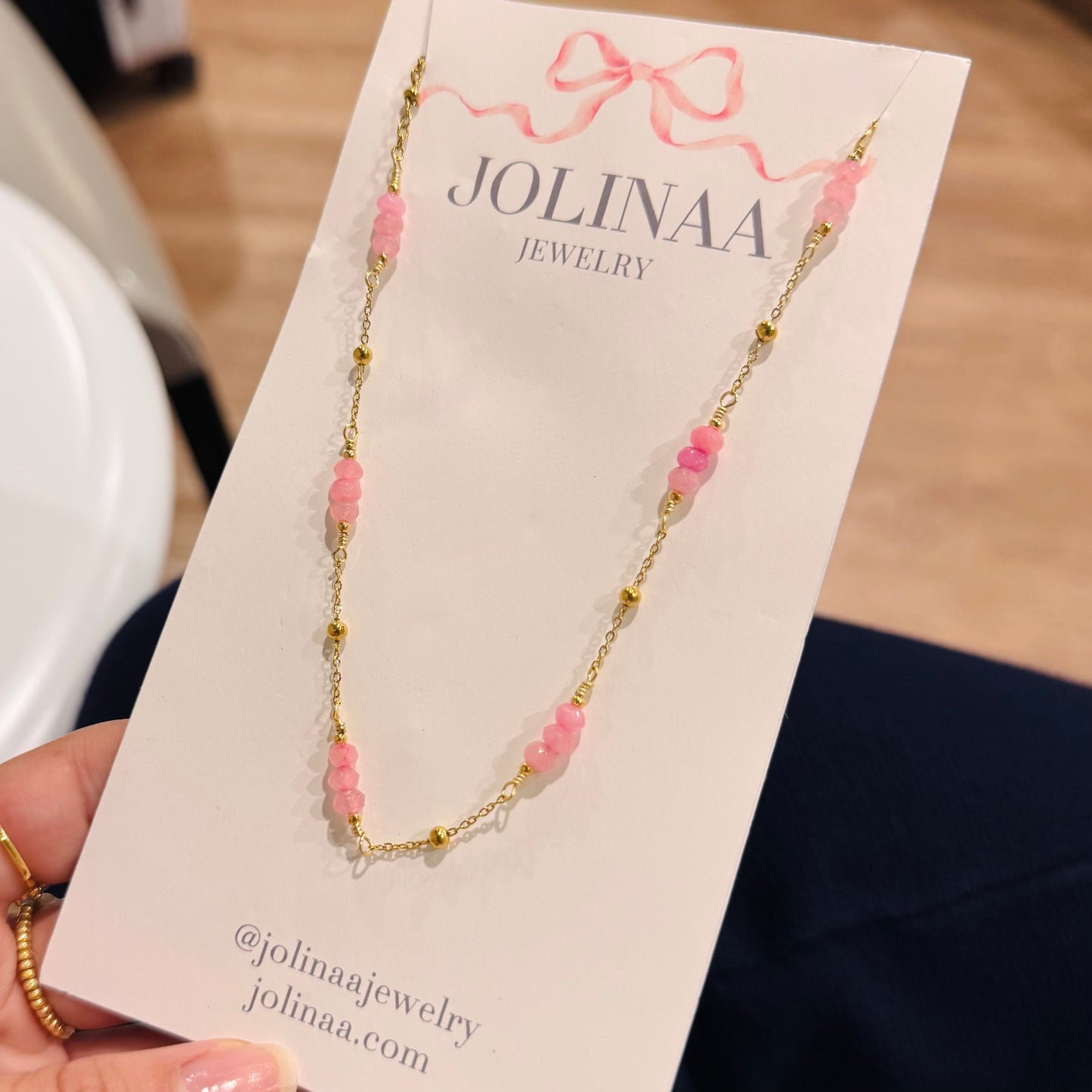 Pink Bubbles Necklace